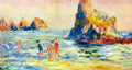 Cliffs At Guernsey Renoir A4 Photo Print