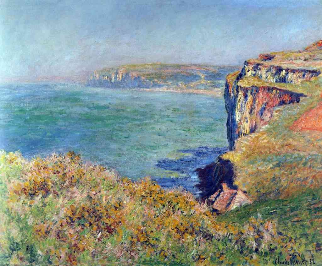 Cliffs At Varengeville Monet A4 Photo Print