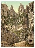 Cliffs I Cheddar Vintage A4 Photo Print