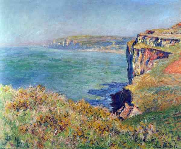 Cliffs at Varengeville by Monet A4 Photo Print