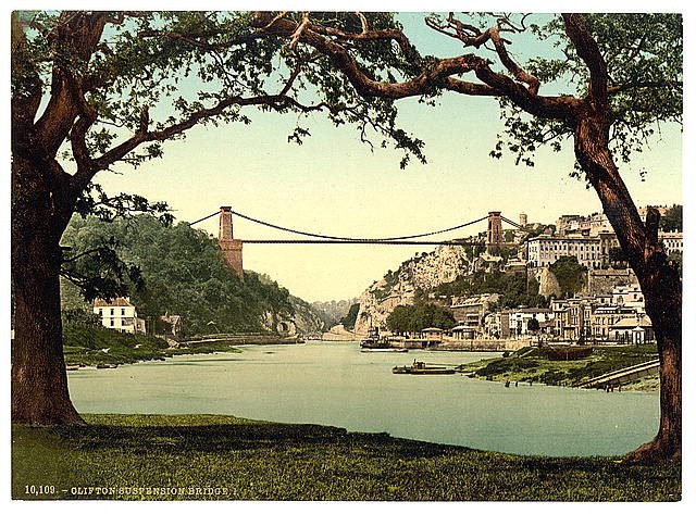 Clifton suspension bridge Bristol 2 Vintage A4 Photo Print