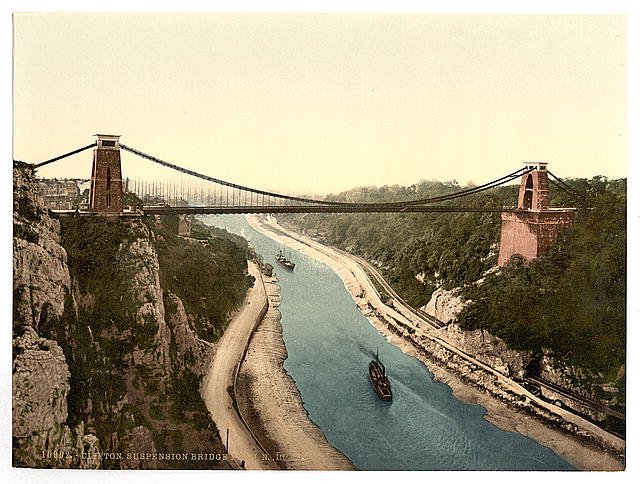 Clifton suspension bridge Bristol 3 Vintage A4 Photo Print