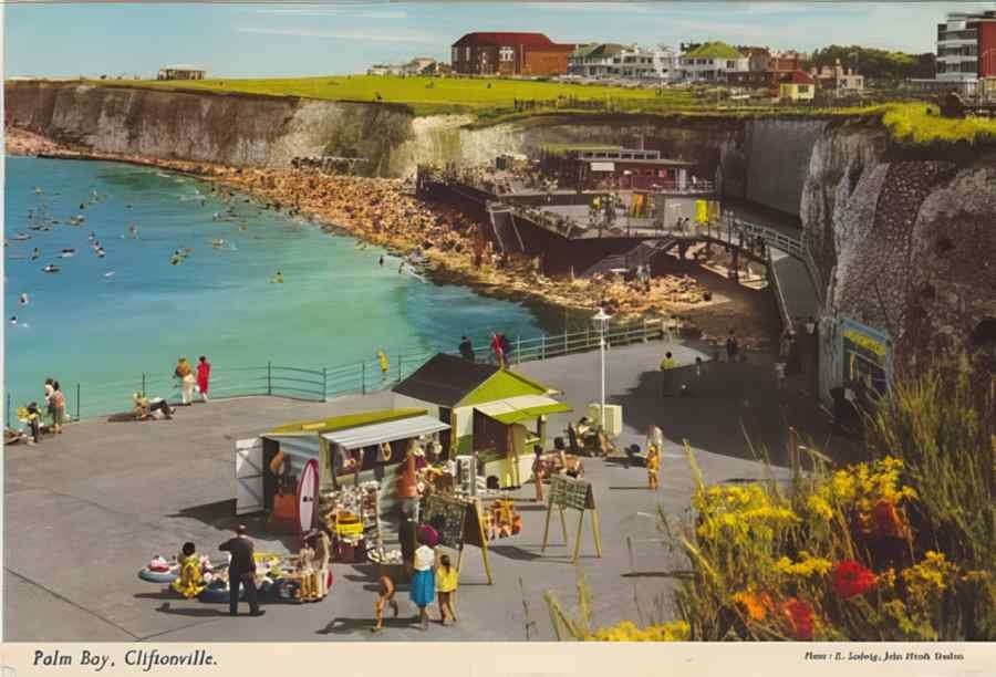 Cliftonville Palm Bay Colour Vintage A4 Photo Print