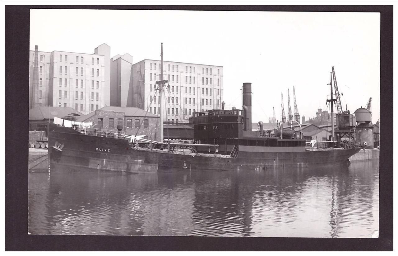 Clive Bratt Line Sweden Built 1924 Steam ship A4 Photo Print