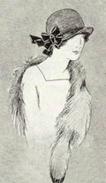 Cloche Woman Vintage Vintage Retro Advert Poster A4 Photo Print