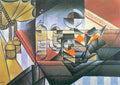 Clock And Bottle Jerez De La Frontera Juan Gris Abstract Art A4 Photo Print