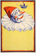 Clown 1930S Circus Troupe Advert Vintage Advert A4 Photo Print