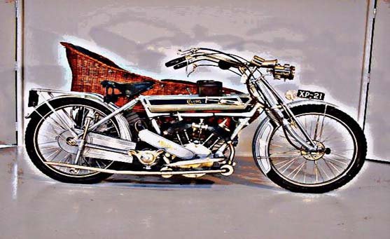 Clyno 56 motorbike A4 Photo Print