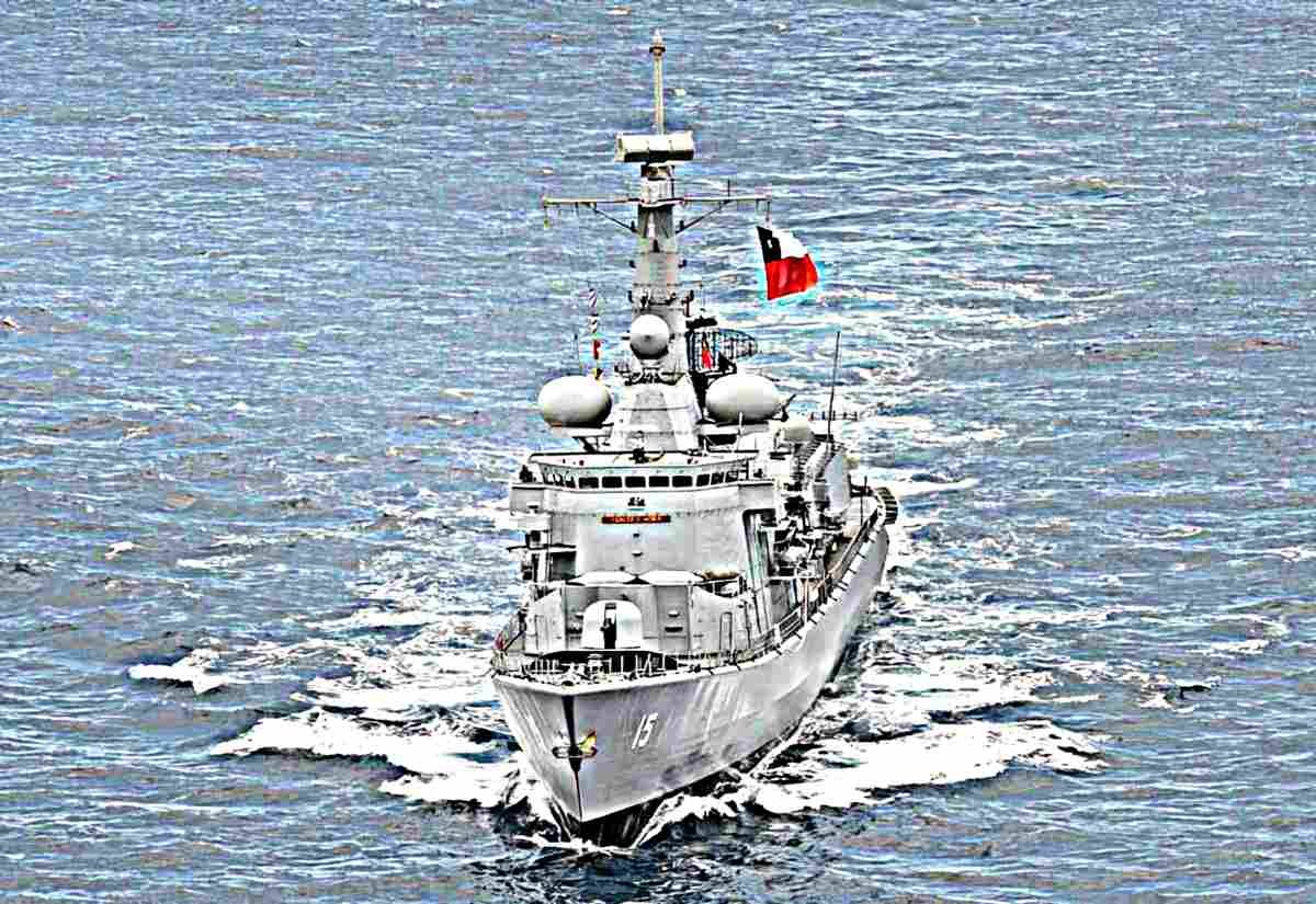Cns Almirante Blanco Encalada Ff15 Frigate Chile 2 (2) Military A4 Photo Print