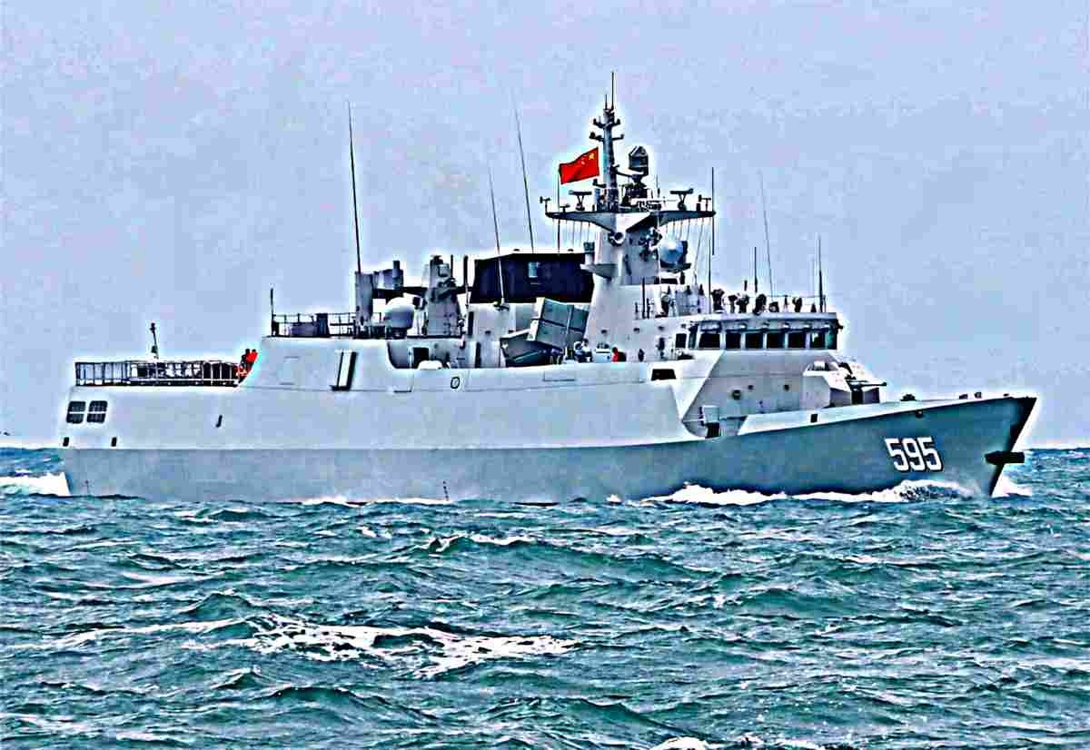 Cns Chaozhou 595 Guided Missile Corvette Warship China (2) Military A4 Photo Print