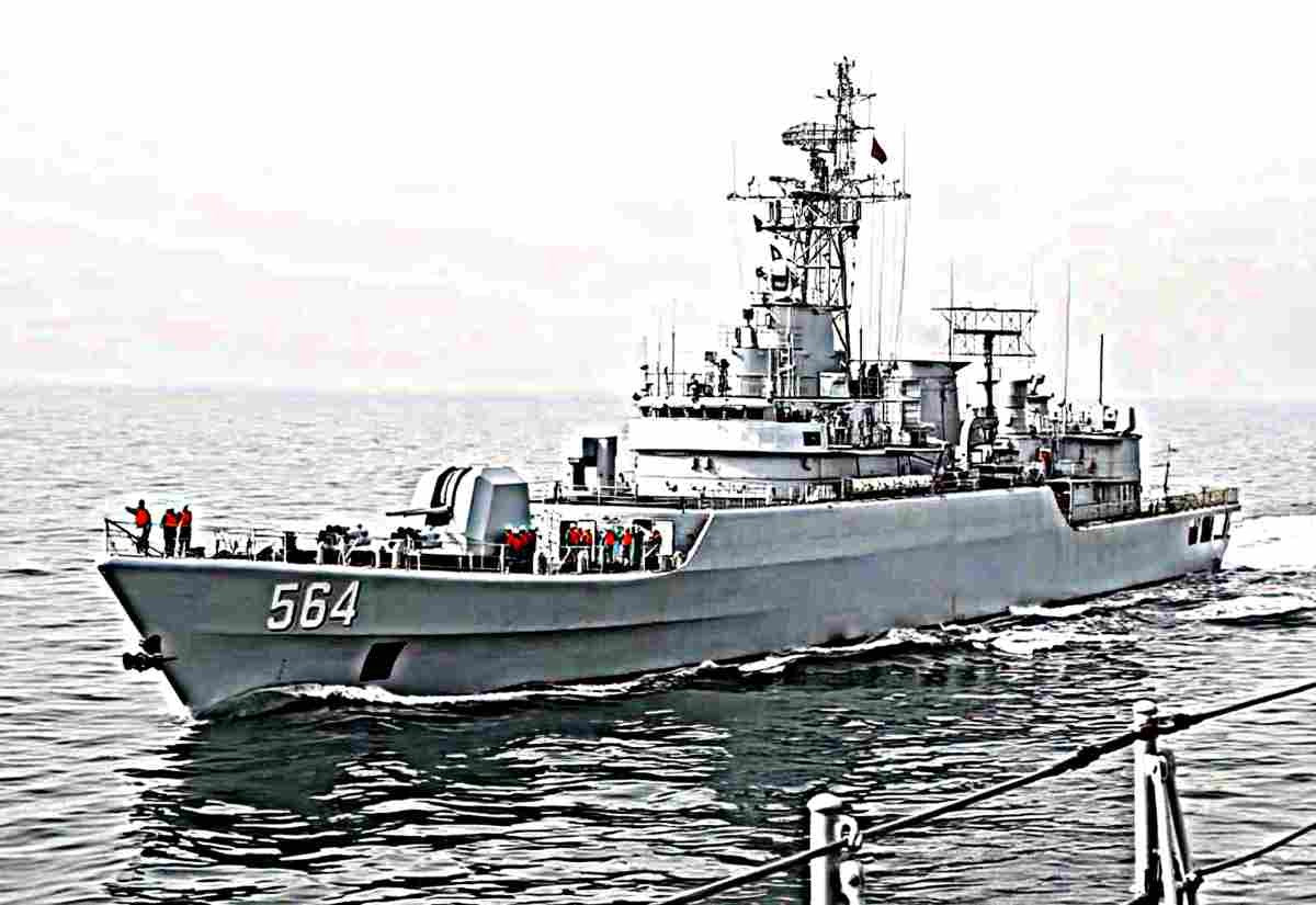 Cns Yichang 564 Guided Missile Frigate Chinese Navy (2) Military A4 Photo Print