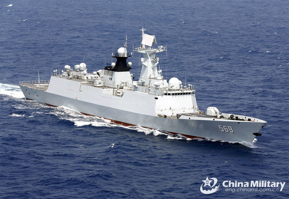 Cns Yulin 569 Guided Missile Frigate Warship Chinese Navy Military A4 Photo Print
