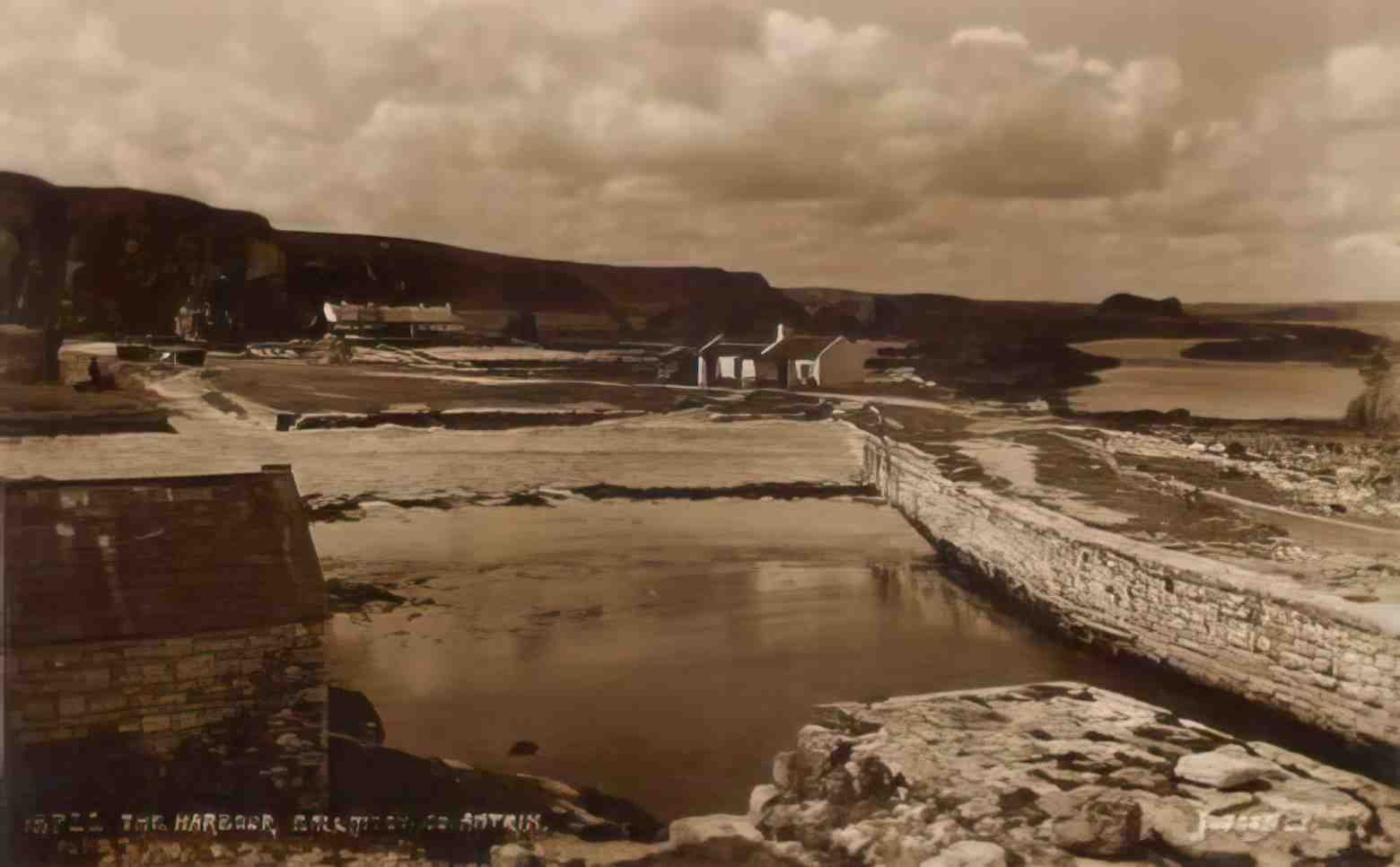 Co Antrim Ballintoy Harbour II Vintage A4 Photo Print