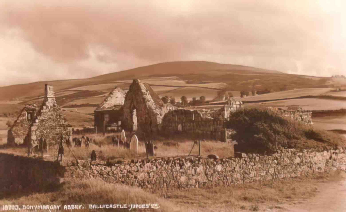 Co Antrim Ballycastle Bonymargay Abbey Vintage A4 Photo Print