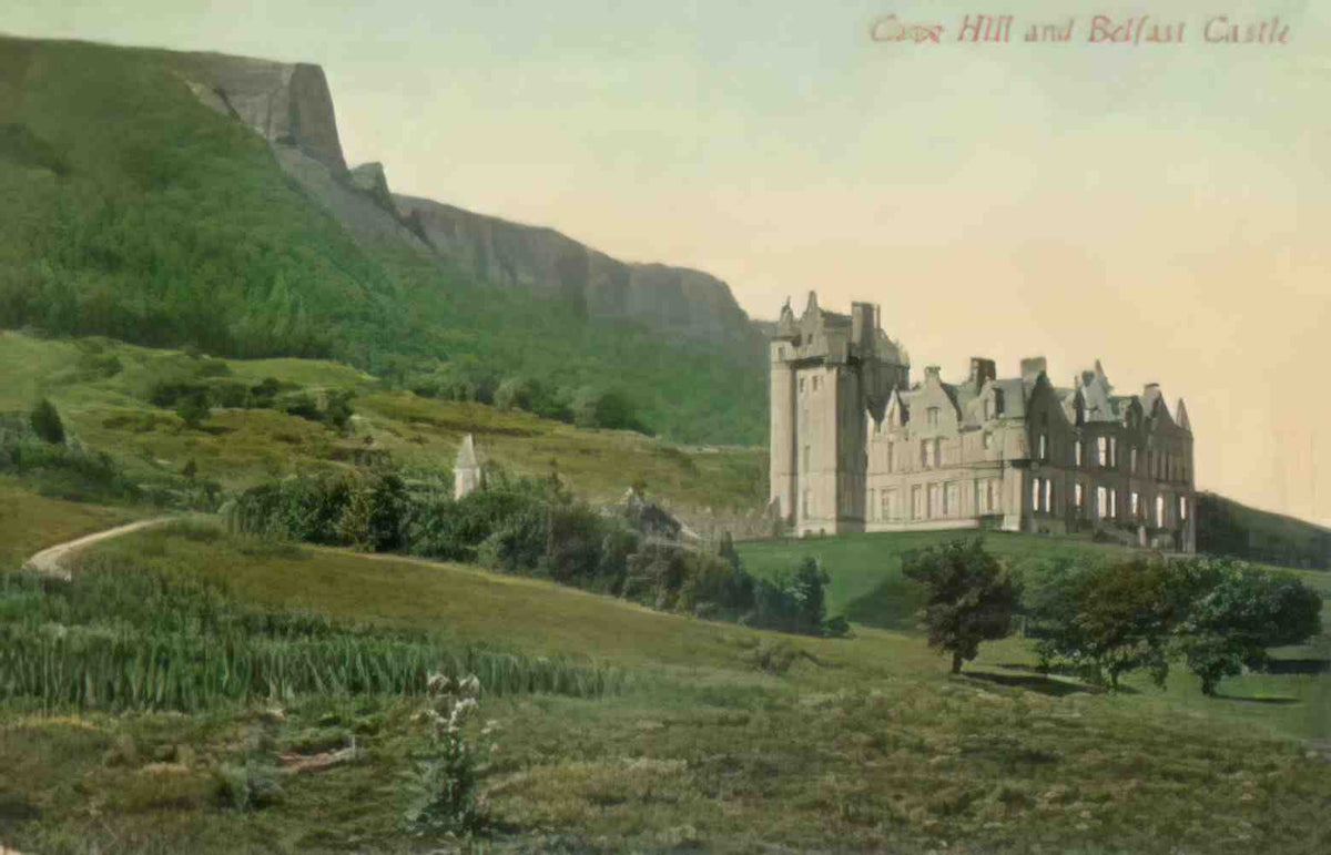 Co Antrim Belfast Castle and Cave Hill Vintage A4 Photo Print