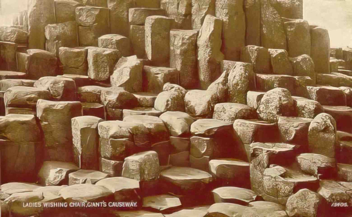 Co Antrim Bushmills Giants Causeway Wishing Chair Vintage A4 Photo Print