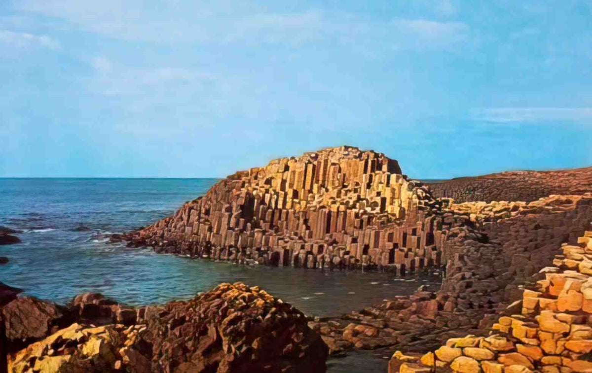 Co Antrim Bushmills Honeycomb Vintage A4 Photo Print