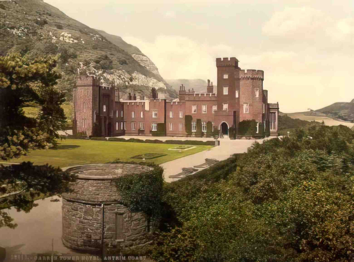 Co Antrim Carnlough Garron Tower Hotel Vintage A4 Photo Print