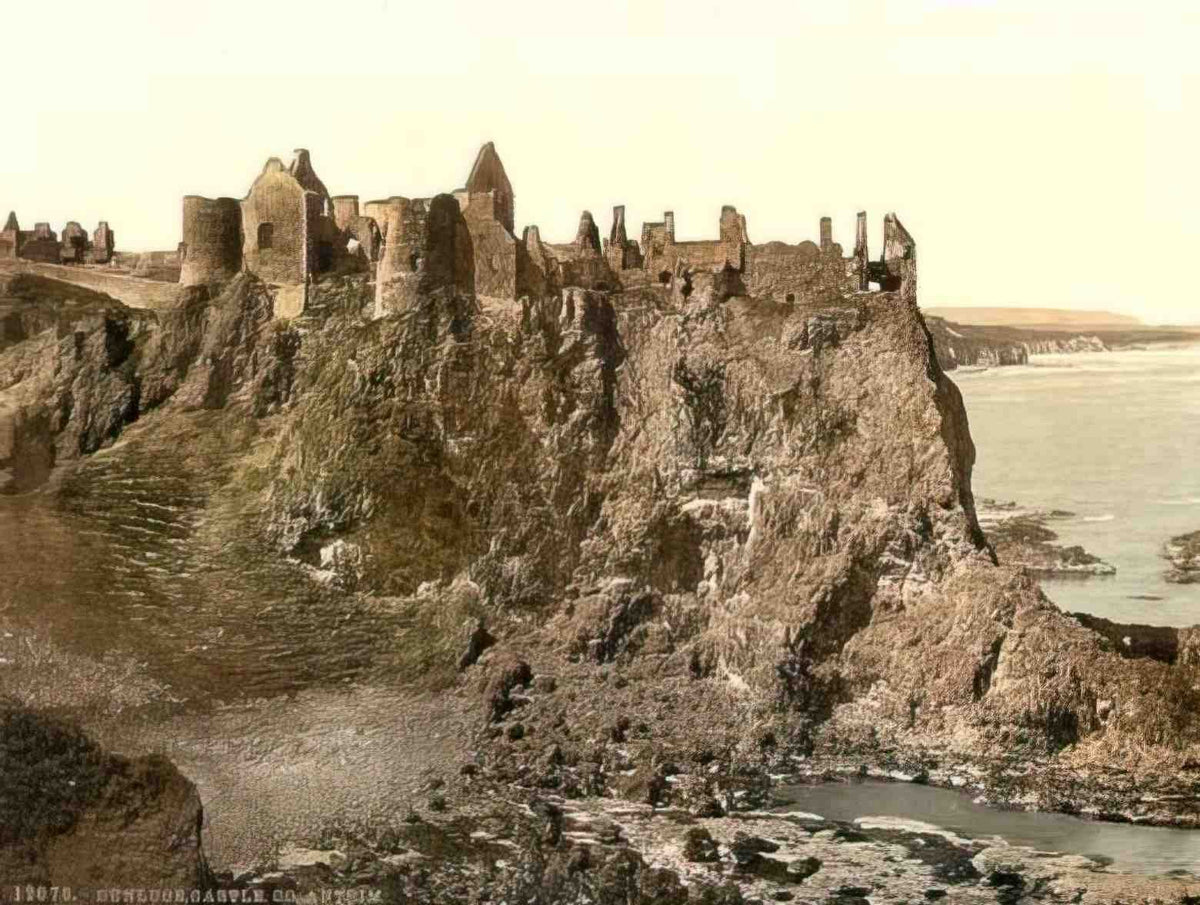 Co Antrim Dunluce Castle 1900s Vintage A4 Photo Print