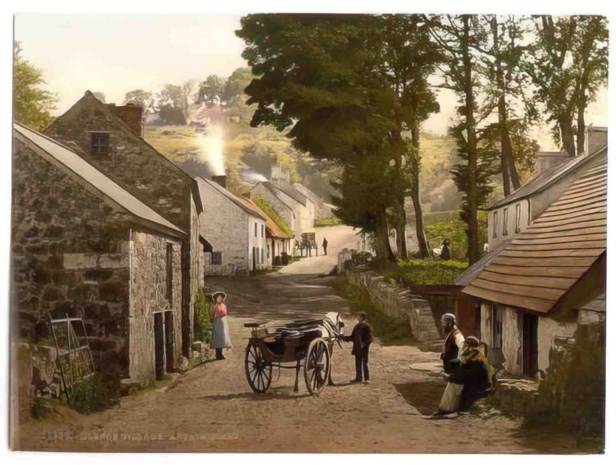 Co Antrim Glencoe Village 1900s Vintage A4 Photo Print