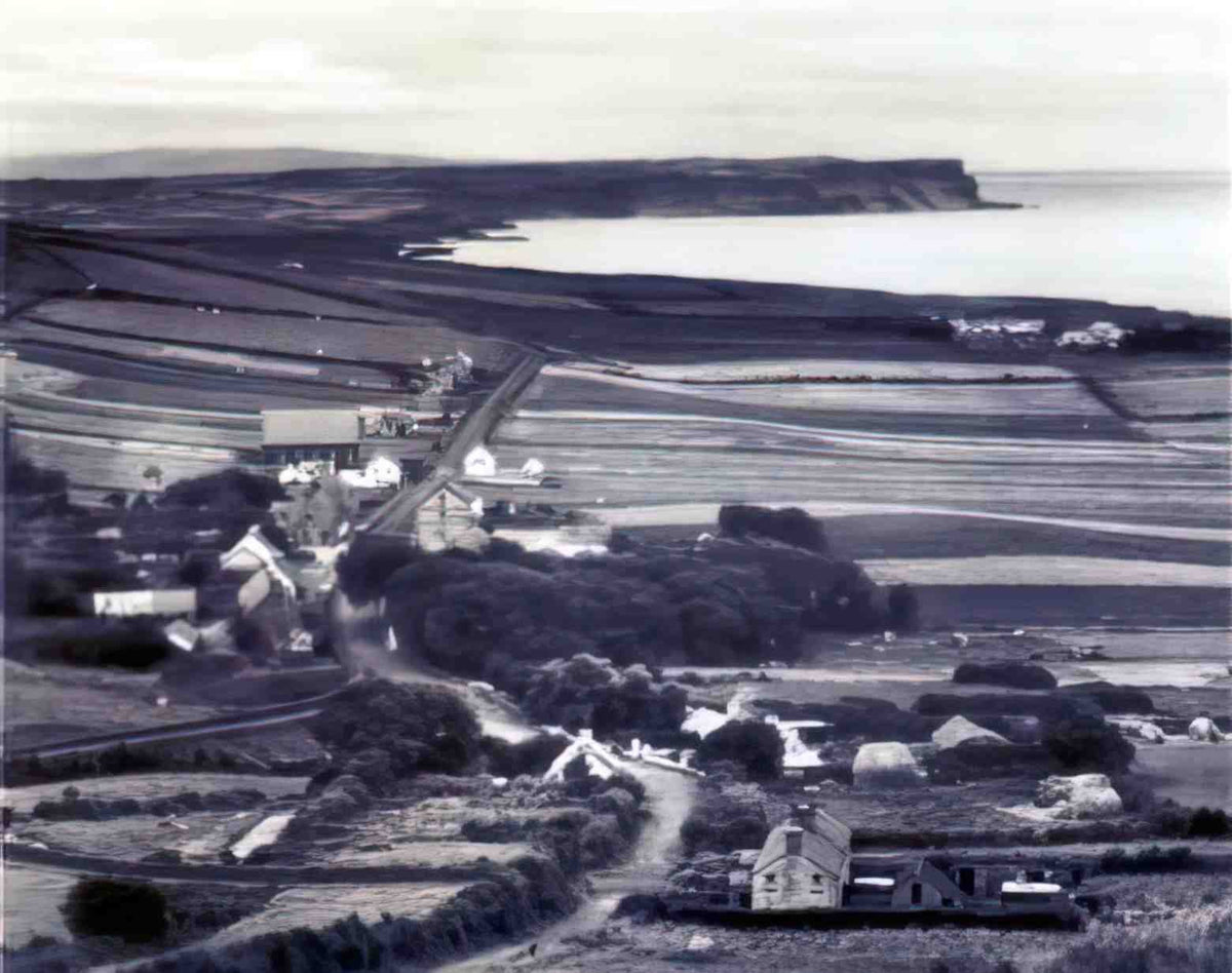 Co Antrim Portbraddon from Whitepark Bay Vintage A4 Photo Print