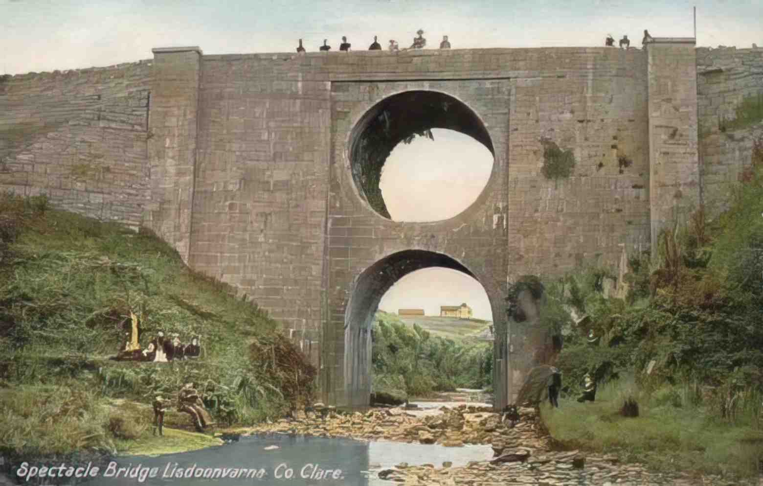 Co Clare Lisdoonvarna Spectacle Bridge 1900s Vintage A4 Photo Print