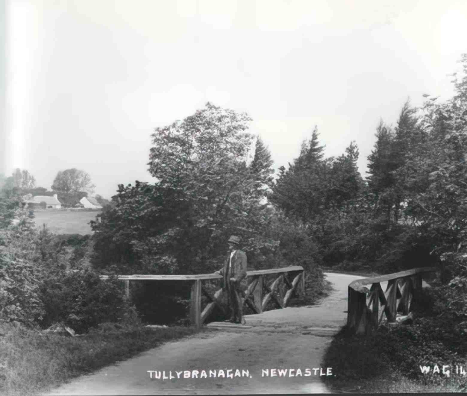 Co Down Newcastle Tullybrannigan old bridge II 1906 Vintage A4 Photo Print