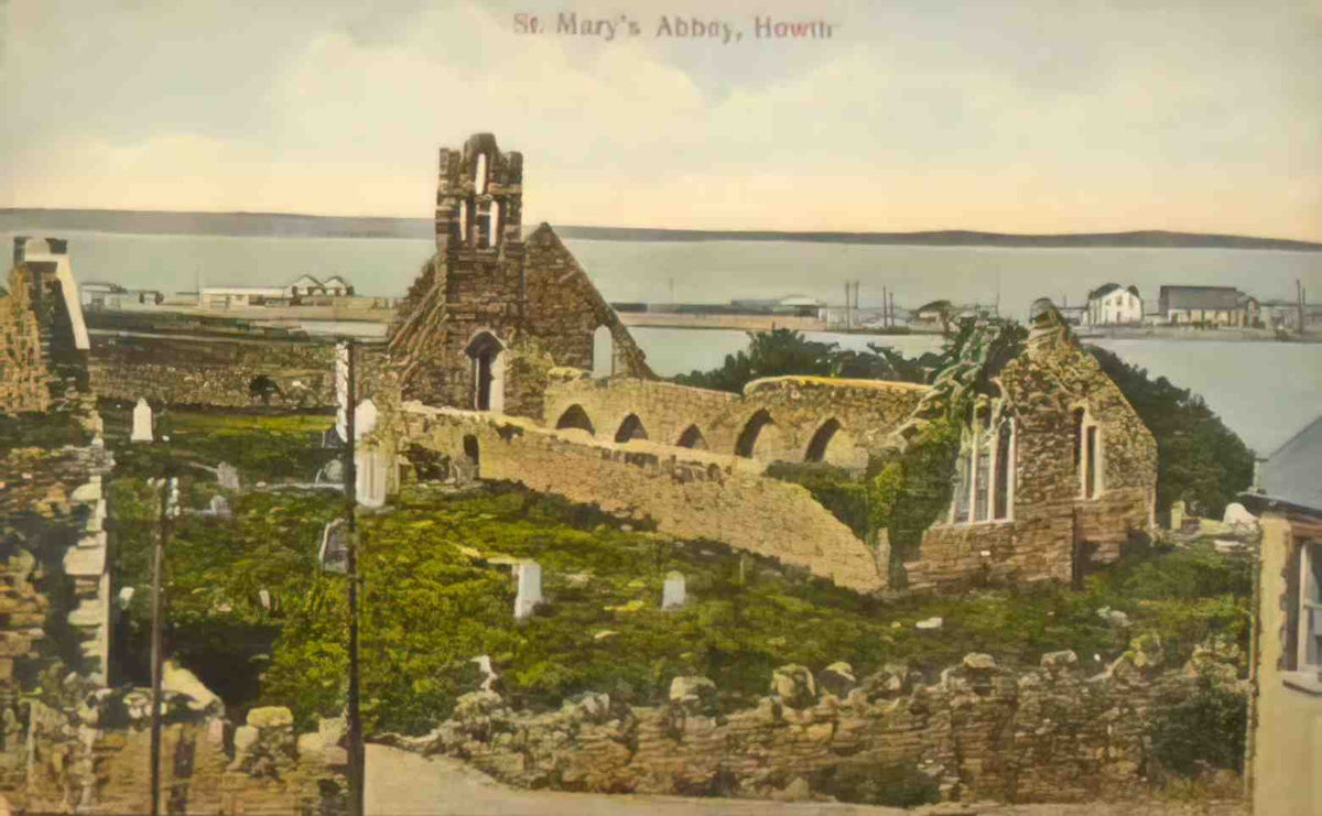 Co Dublin Dublin Howth St Marys Abbey Vintage A4 Photo Print