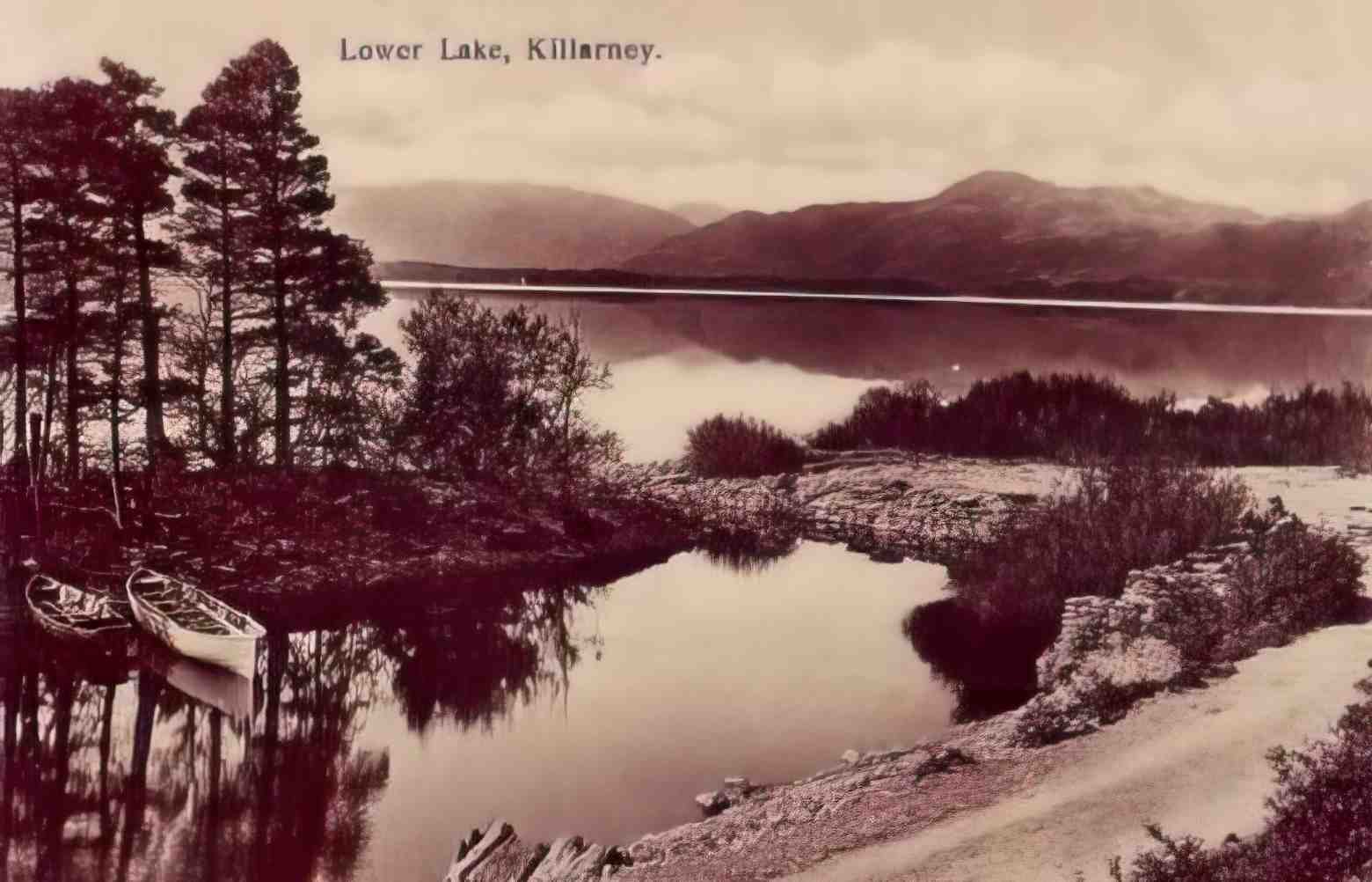 Co Kerry Killarney Lower Lake Vintage A4 Photo Print