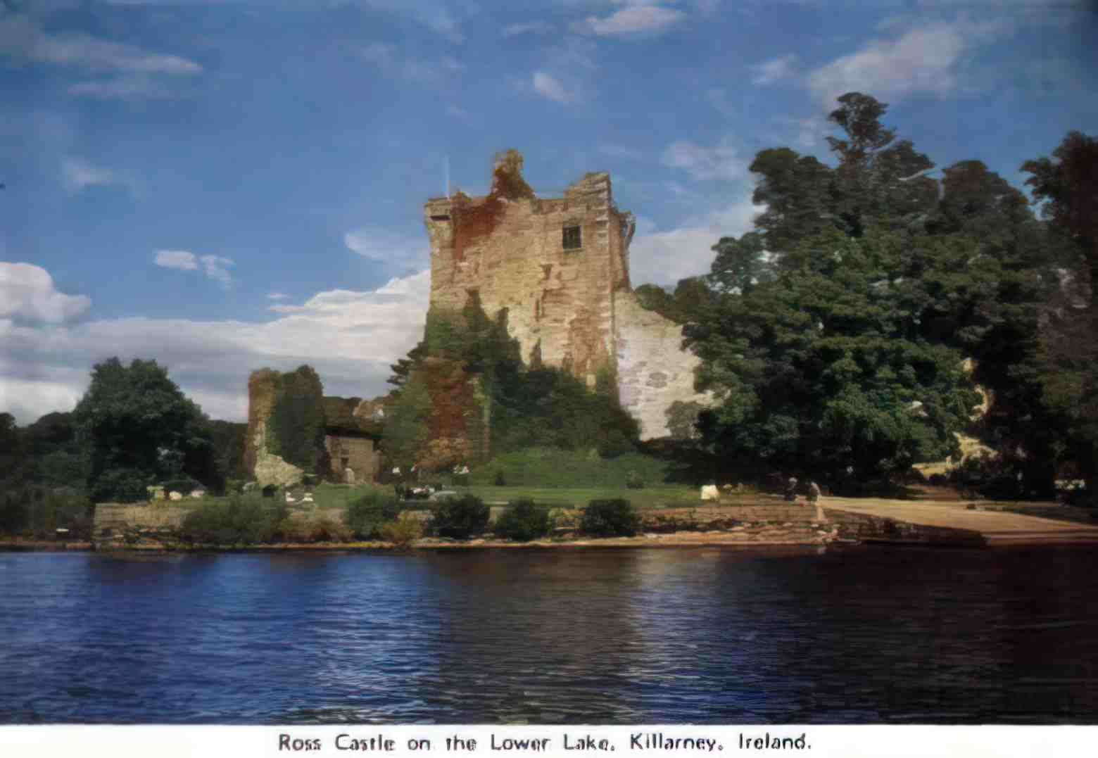 Co Kerry Killarney Ross Castle on the Lower Lake Vintage A4 Photo Print