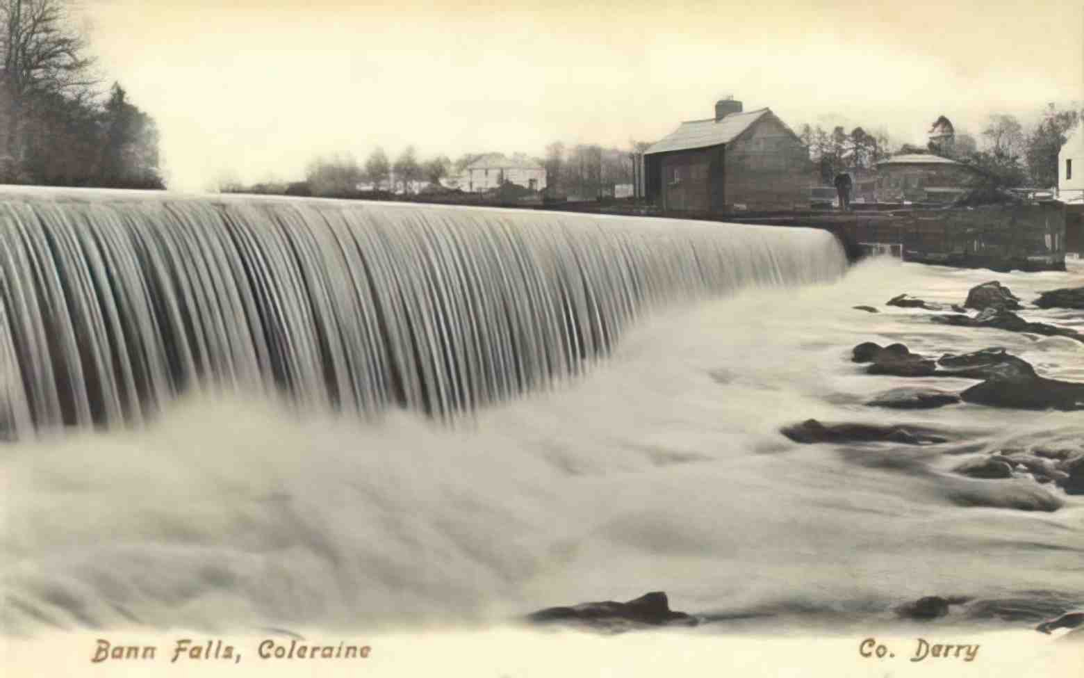 Co Londonderry Coleraine Bann Falls Vintage A4 Photo Print
