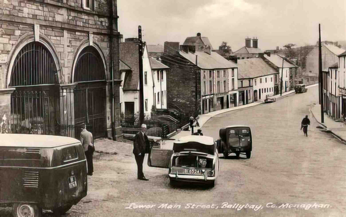 Co Monaghan Ballybay Lower Main Street 1950s Vintage A4 Photo Print
