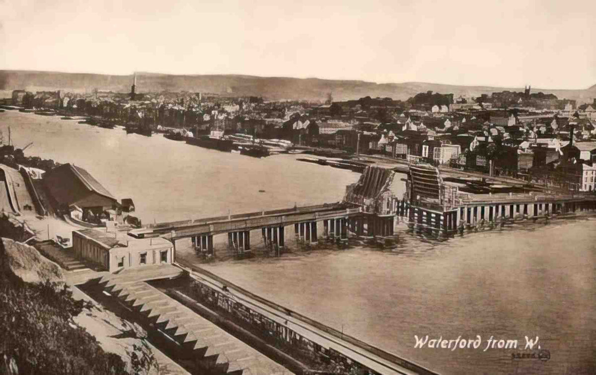Co Waterford Waterford from the West Vintage A4 Photo Print