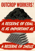Coal Miners Shells Vintage Retro Advert Poster A4 Photo Print