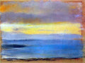 Coastal strip at sunset by Degas A4 Photo Print