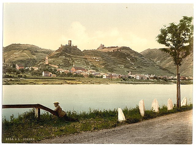 Cobern valley of Moselle Vintage A4 Photo Print