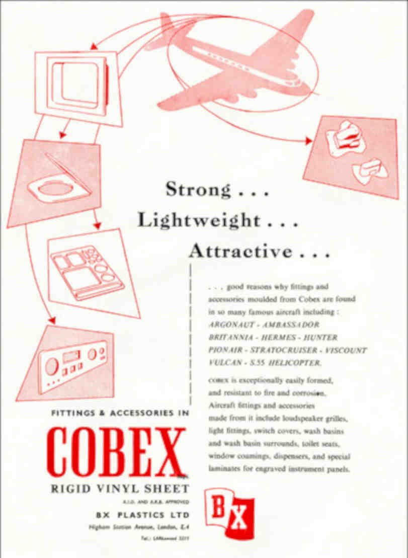 Cobex Viscount Fitting Vintage Retro Advert Poster A4 Photo Print