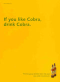 Cobra Beer Bottles Vintage Retro Advert Poster A4 Photo Print