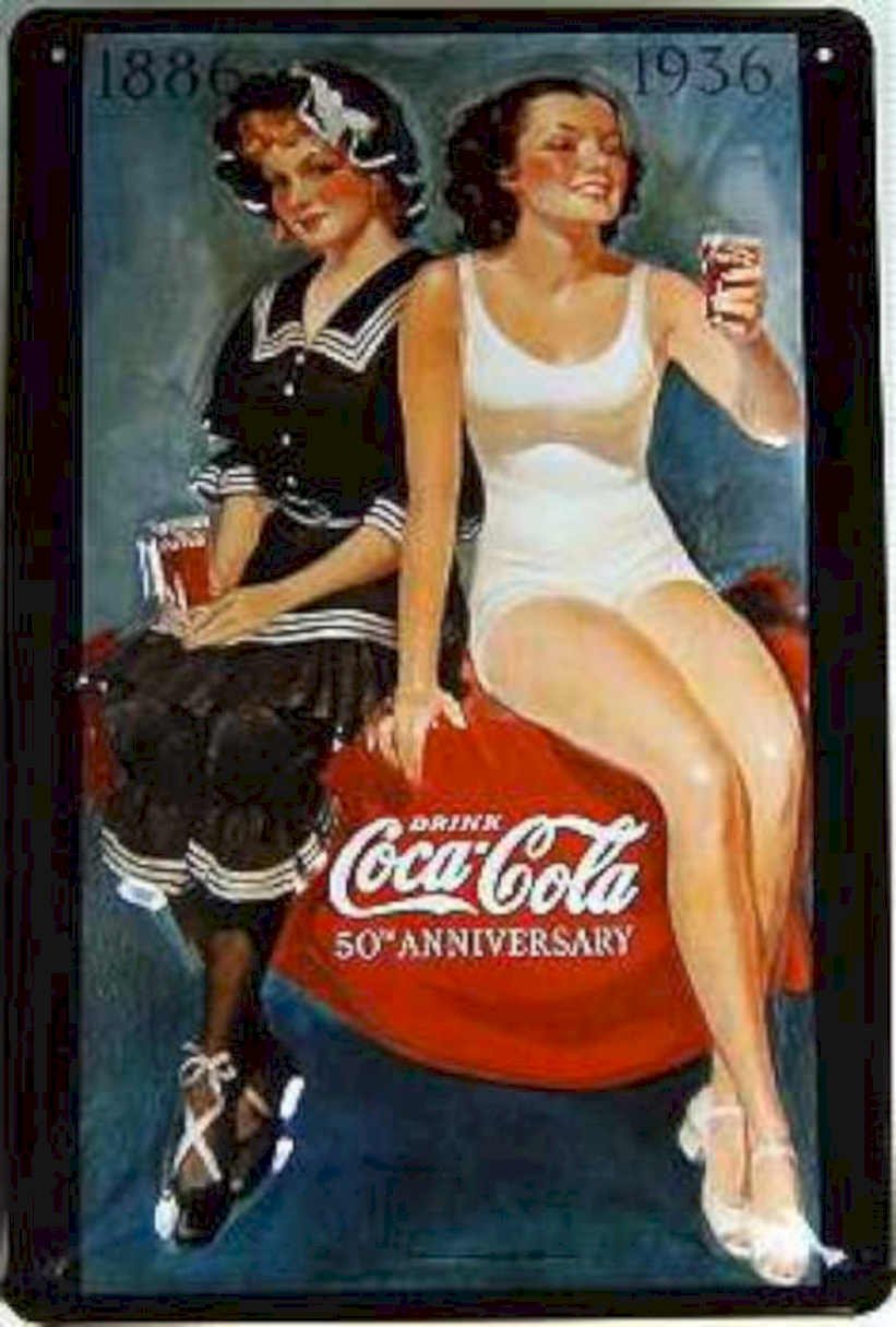 Coca Cola 1936 Vintage Retro Advert Ads A4 Photo Print