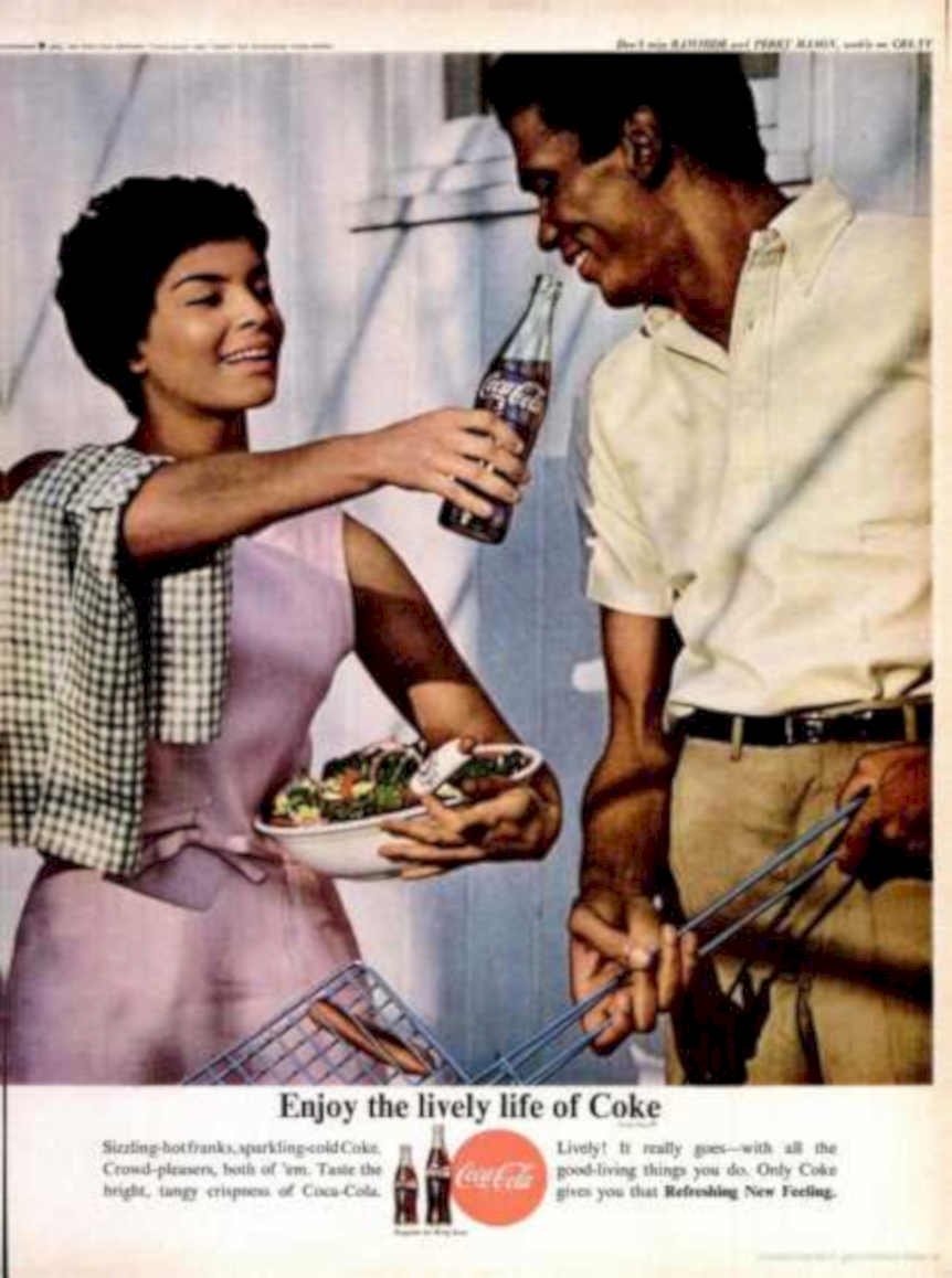 Coca Cola Bbq Vintage Retro Advert Ads A4 Photo Print