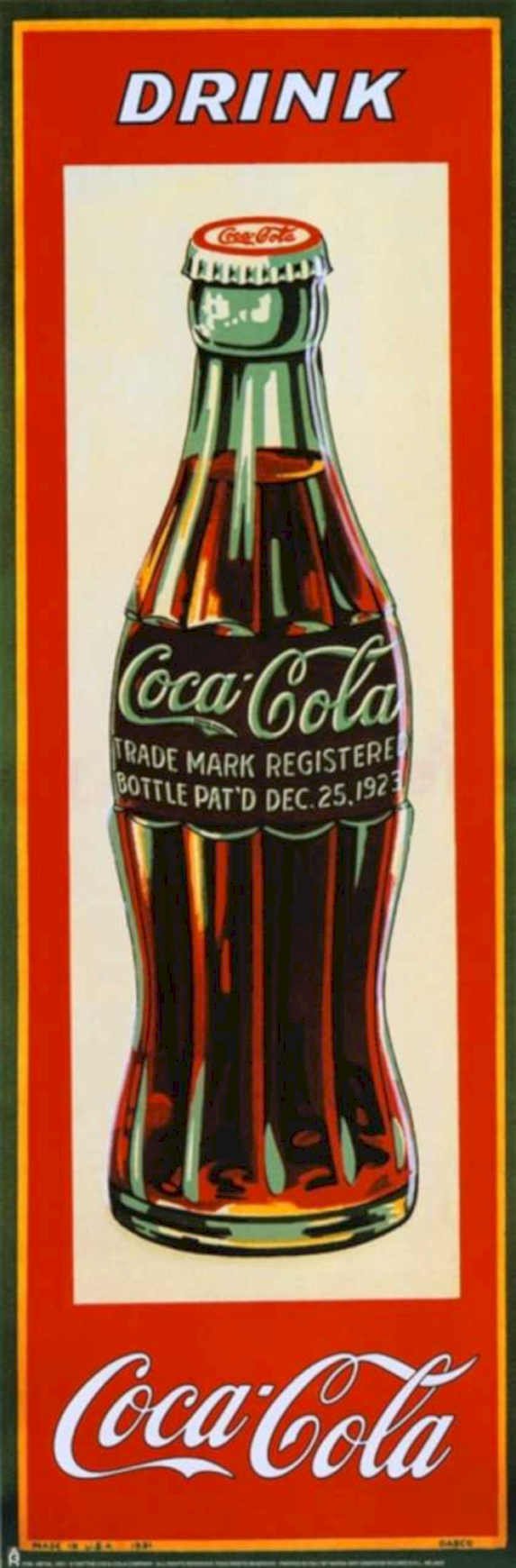 Coca Cola Bottle Vintage Retro Advert Ads A4 Photo Print