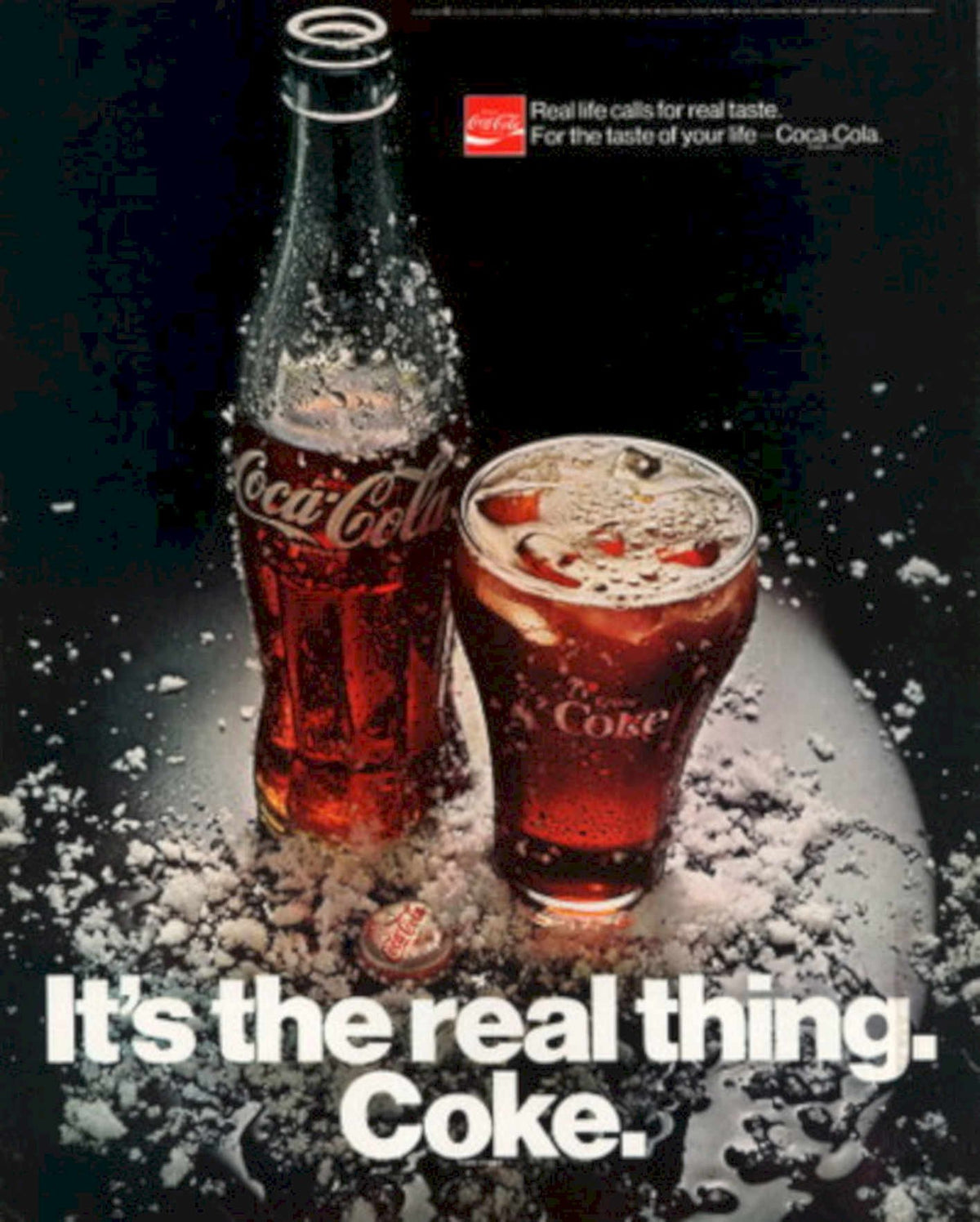 Coca Cola Bottles 1970s Vintage Retro Advert