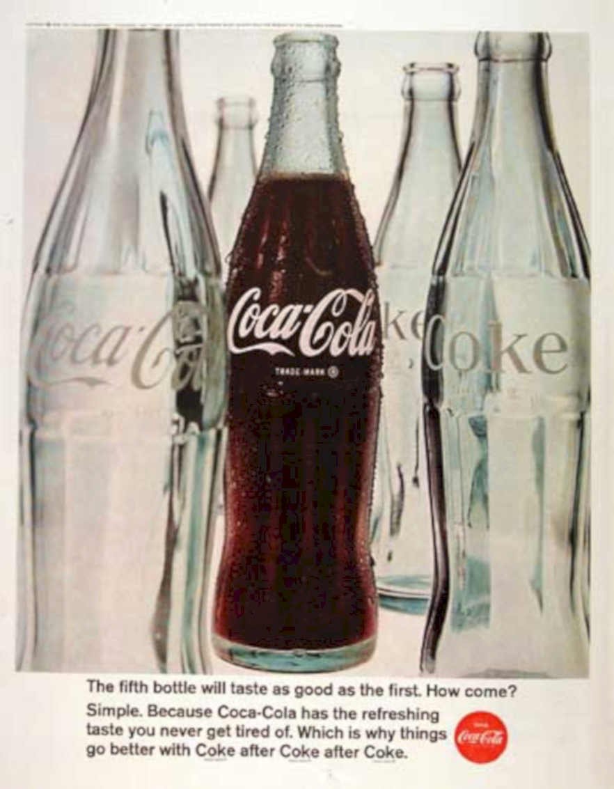 Coca Cola Bottles 3 Vintage Retro Advert Ads A4 Photo Print