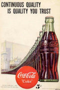 Coca Cola Bottles 5 Vintage Retro Advert Ads A4 Photo Print