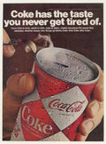 Coca Cola Can Vintage Retro Advert Ads A4 Photo Print
