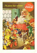 Coca Cola Christmas 3 Vintage Retro Advert Ads A4 Photo Print
