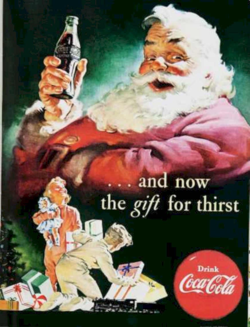 Coca Cola Christmas Vintage Retro Advert Ads A4 Photo Print