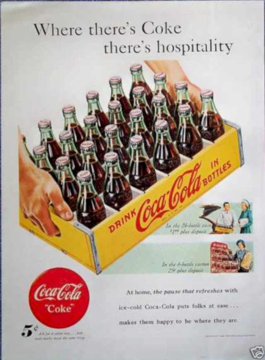 Coca Cola Crate Vintage Retro Advert Ads A4 Photo Print