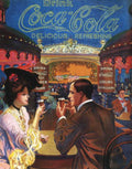 Coca Cola Diner Vintage Retro Advert Poster A4 Photo Print