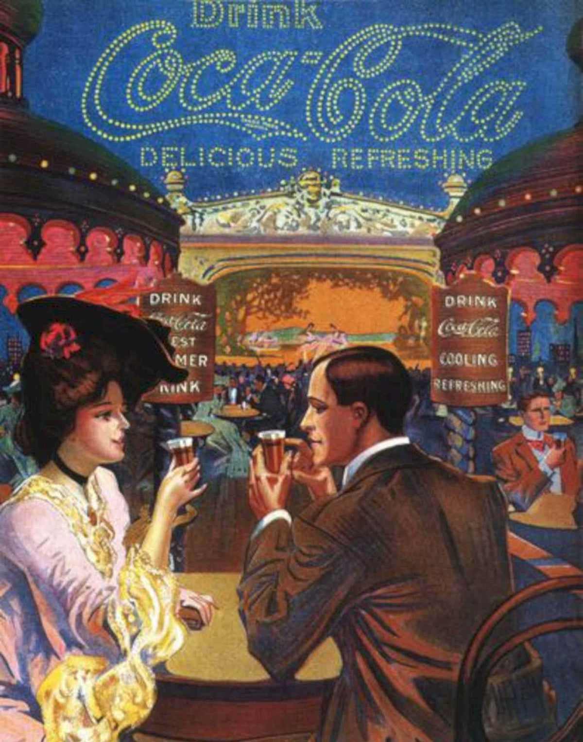 Coca Cola Diner Vintage Retro Advert Poster A4 Photo Print